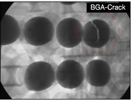 BGA ball cracking